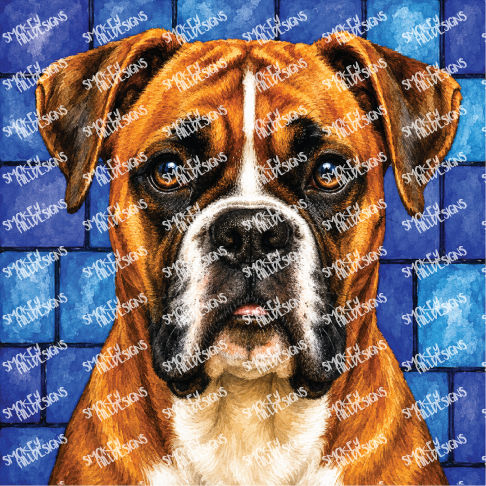 PatternPly® Transparent Dog Breed Series Volume 1 Dog Portraits in Watercolor 16