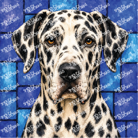 PatternPly® Transparent Dog Breed Series Volume 1 Dog Portraits in Watercolor 17