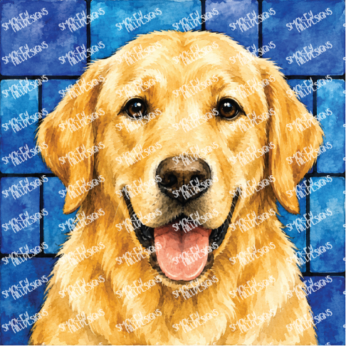 PatternPly® Transparent Dog Breed Series Volume 1 Dog Portraits in Watercolor 1