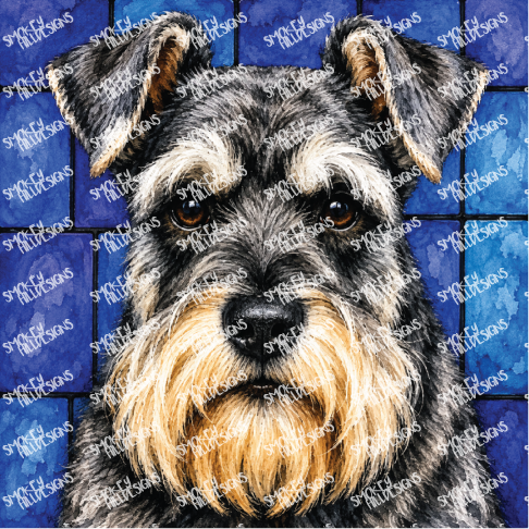 PatternPly® Transparent Dog Breed Series Volume 1 Dog Portraits in Watercolor 21 art scene artwork