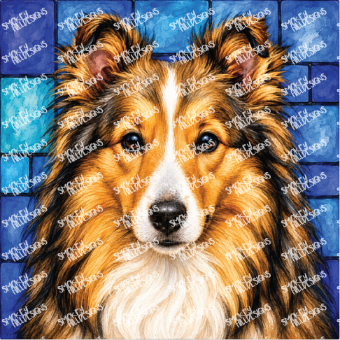 PatternPly® Full Coverage Dog Breed Series Volume 1 Dog Portraits in Watercolor 22