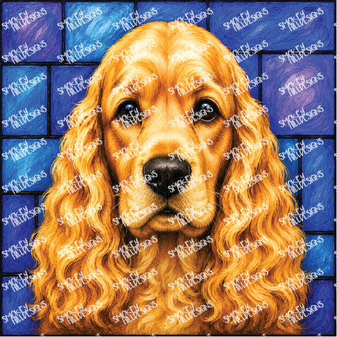 PatternPly® Full Coverage Dog Breed Series Volume 1 Dog Portraits in Watercolor 24
