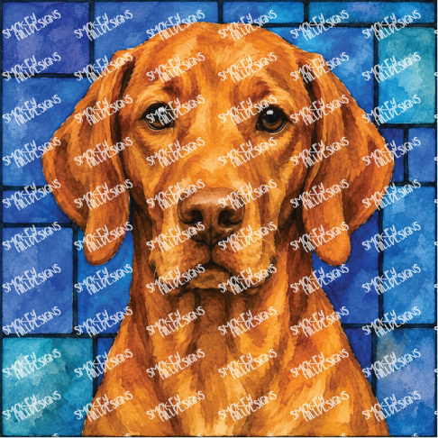 PatternPly® Transparent Dog Breed Series Volume 1 Dog Portraits in Watercolor 25