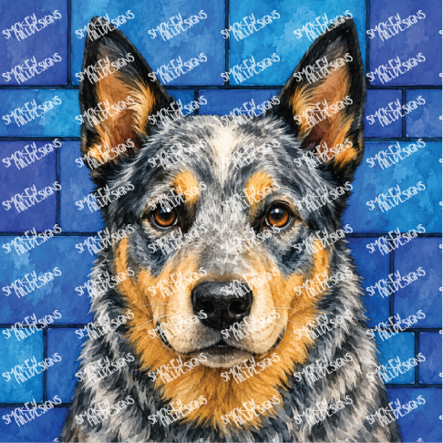 PatternPly® Full Coverage Dog Breed Series Volume 1 Dog Portraits in Watercolor 32