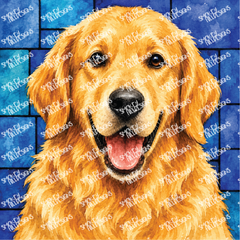 PatternPly® Full Coverage Dog Breed Series Volume 1 Dog Portraits in Watercolor 3