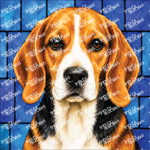 PatternPly® Full Coverage Dog Breed Series Volume 1 Dog Portraits in Watercolor 7