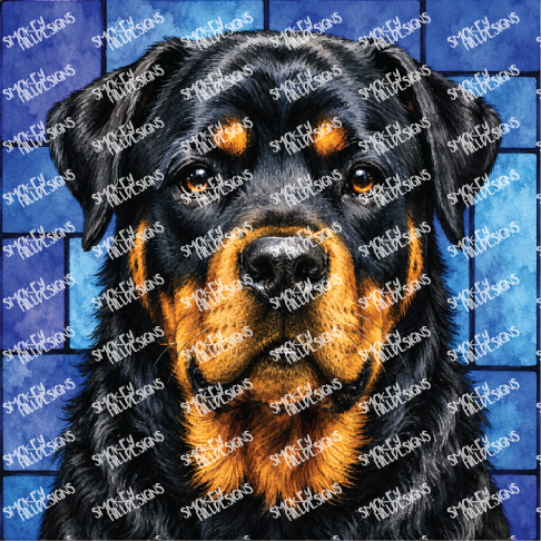 PatternPly® Transparent Dog Breed Series Volume 1 Dog Portraits in Watercolor 8