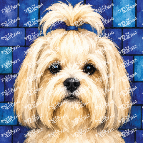 PatternPly® Full Coverage Dog Breed Series Volume 2 Dog Portraits in Watercolor 13