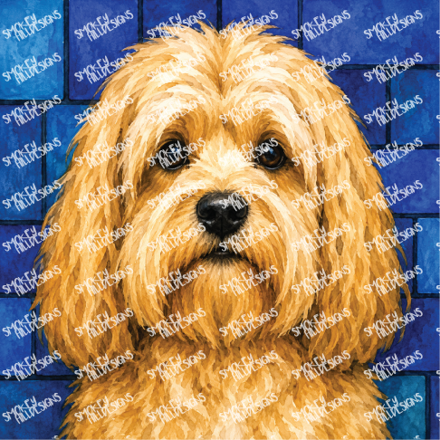 PatternPly® Transparent Dog Breed Series Volume 2 Dog Portraits in Watercolor 17
