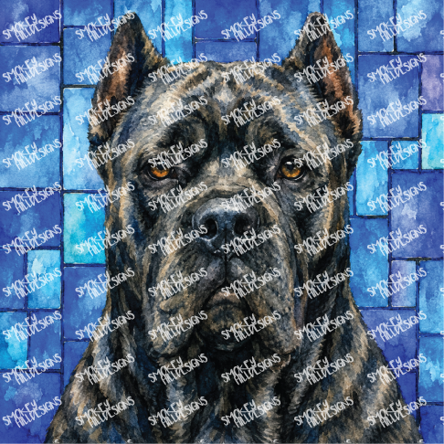 PatternPly® Transparent Dog Breed Series Volume 2 Dog Portraits in Watercolor 18