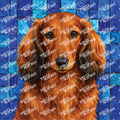 PatternPly® Full Coverage Dog Breed Series Volume 2 Dog Portraits in Watercolor 19