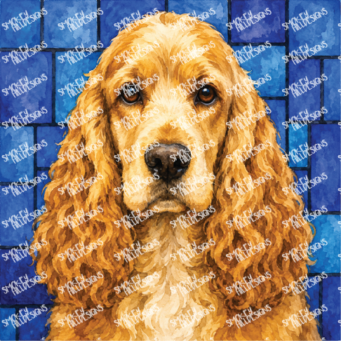 PatternPly® Transparent Dog Breed Series Volume 2 Dog Portraits in Watercolor 23