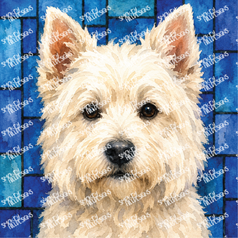 PatternPly® Full Coverage Dog Breed Series Volume 2 Dog Portraits in Watercolor 24