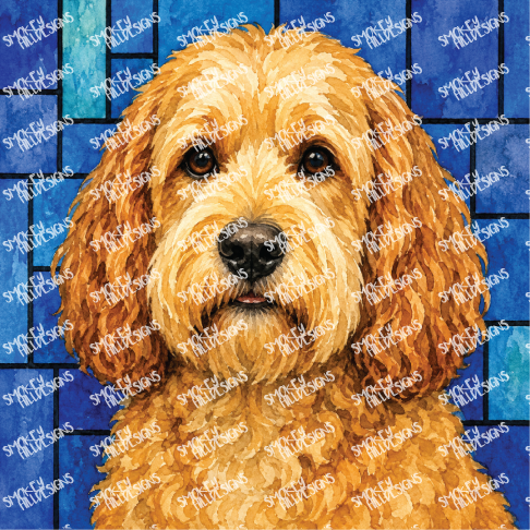 PatternPly® Transparent Dog Breed Series Volume 2 Dog Portraits in Watercolor 25