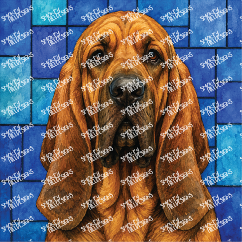 PatternPly® Full Coverage Dog Breed Series Volume 2 Dog Portraits in Watercolor 27