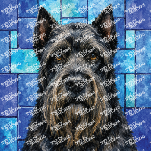 PatternPly® Full Coverage Dog Breed Series Volume 2 Dog Portraits in Watercolor 30