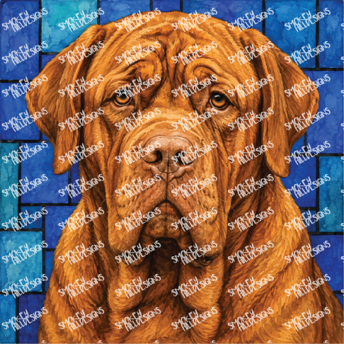 PatternPly® Full Coverage Dog Breed Series Volume 2 Dog Portraits in Watercolor 31