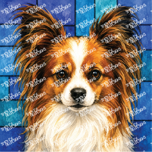 PatternPly® Full Coverage Dog Breed Series Volume 2 Dog Portraits in Watercolor 3