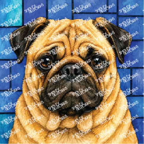 PatternPly® Transparent Dog Breed Series Volume 2 Dog Portraits in Watercolor 6