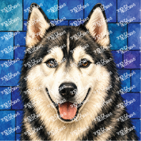 PatternPly® Transparent Dog Breed Series Volume 2 Dog Portraits in Watercolor 7