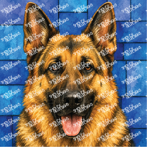 PatternPly® Transparent Dog Breed Series Volume 2 Dog Portraits in Watercolor 9
