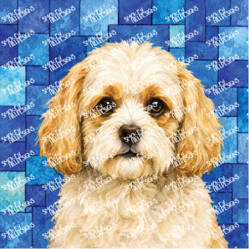 PatternPly® Transparent Dog Breed Series Volume 6 Dog Portraits in Watercolor 12