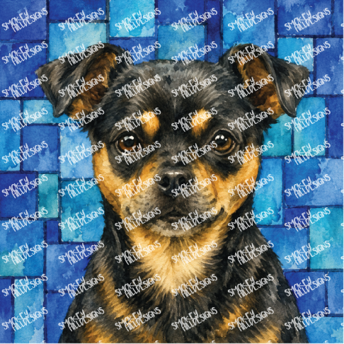 PatternPly® Transparent Dog Breed Series Volume 6 Dog Portraits in Watercolor 15