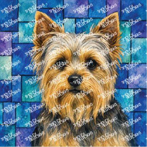 PatternPly® Full Coverage Dog Breed Series Volume 6 Dog Portraits in Watercolor 17