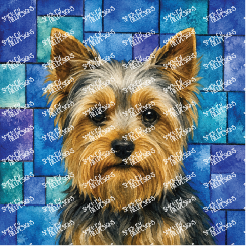 PatternPly® Full Coverage Dog Breed Series Volume 6 Dog Portraits in Watercolor 19