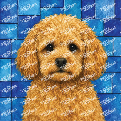 PatternPly® Full Coverage Dog Breed Series Volume 6 Dog Portraits in Watercolor 20