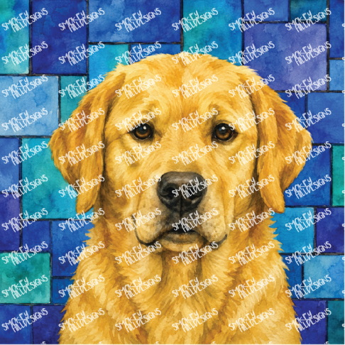 PatternPly® Transparent Dog Breed Series Volume 6 Dog Portraits in Watercolor 21