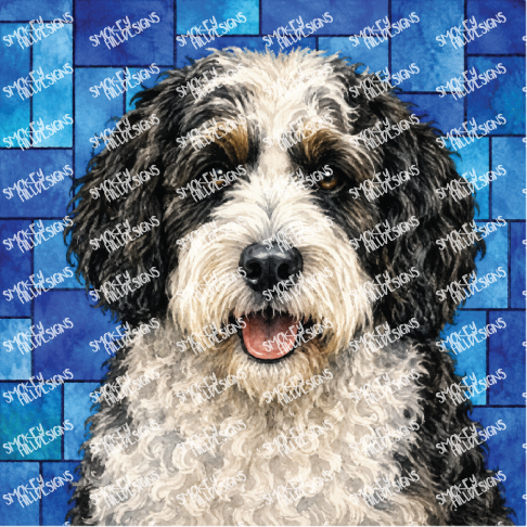 PatternPly® Full Coverage Dog Breed Series Volume 6 Dog Portraits in Watercolor 23