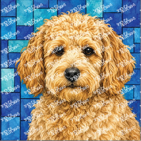 PatternPly® Full Coverage Dog Breed Series Volume 6 Dog Portraits in Watercolor 24