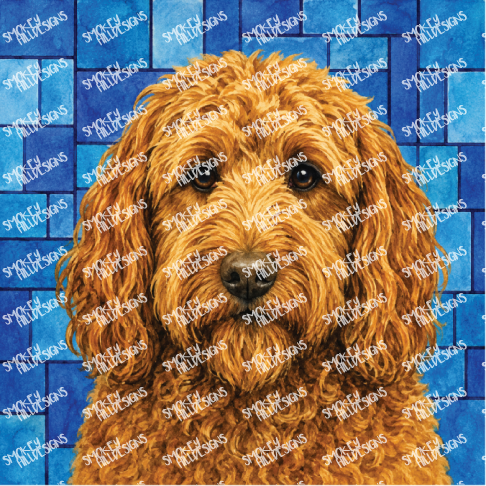 PatternPly® Full Coverage Dog Breed Series Volume 6 Dog Portraits in Watercolor 25