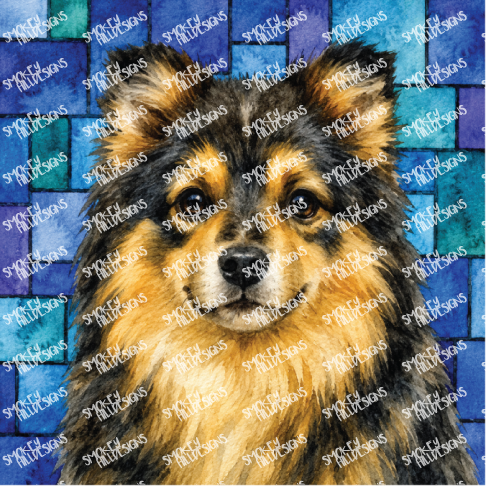 PatternPly® Transparent Dog Breed Series Volume 6 Dog Portraits in Watercolor 27