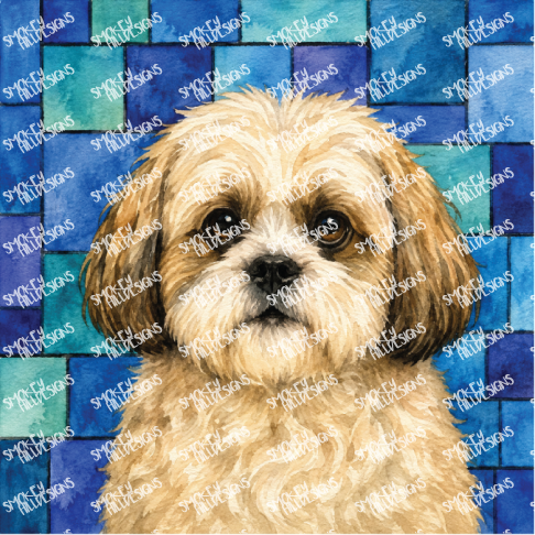 PatternPly® Transparent Dog Breed Series Volume 6 Dog Portraits in Watercolor 28