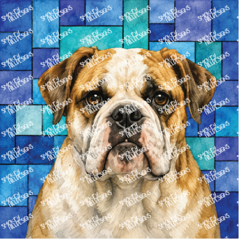 PatternPly® Full Coverage Dog Breed Series Volume 6 Dog Portraits in Watercolor 30