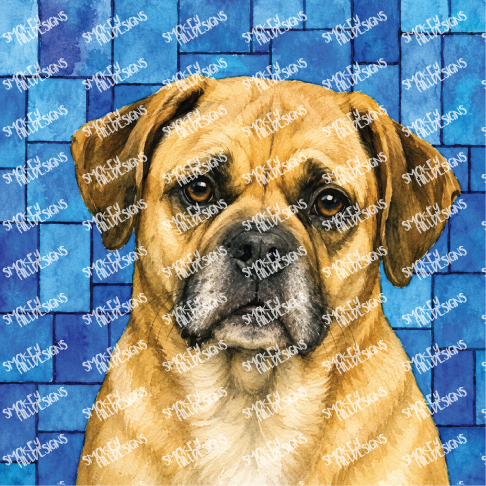 PatternPly® Full Coverage Dog Breed Series Volume 6 Dog Portraits in Watercolor 4