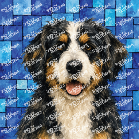 PatternPly® Transparent Dog Breed Series Volume 6 Dog Portraits in Watercolor 7
