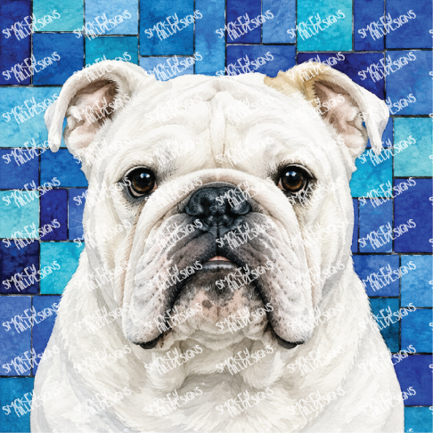 PatternPly® Transparent Dog Breed Series Volume 7 Dog Portraits in Watercolor Color Variations 12