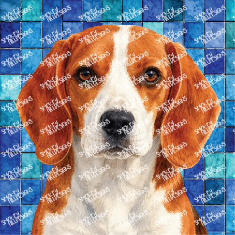 PatternPly® Transparent Dog Breed Series Volume 7 Dog Portraits in Watercolor Color Variations 14
