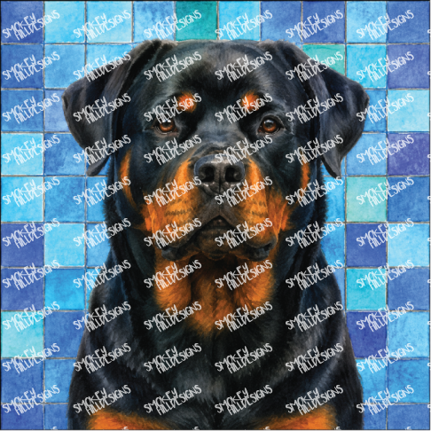 PatternPly® Transparent Dog Breed Series Volume 7 Dog Portraits in Watercolor Color Variations 16