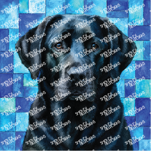 PatternPly® Transparent Dog Breed Series Volume 7 Dog Portraits in Watercolor Color Variations 1