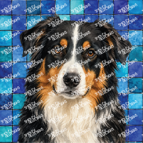 PatternPly® Transparent Dog Breed Series Volume 7 Dog Portraits in Watercolor Color Variations 20