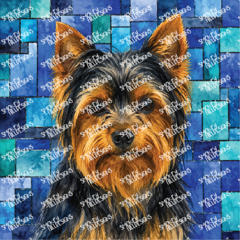 PatternPly® Transparent Dog Breed Series Volume 7 Dog Portraits in Watercolor Color Variations 21