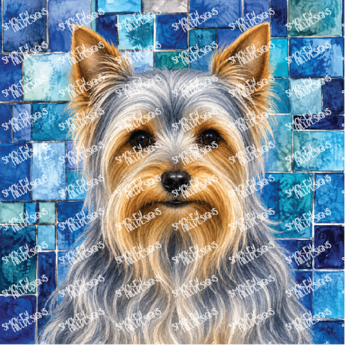 PatternPly® Transparent Dog Breed Series Volume 7 Dog Portraits in Watercolor Color Variations 22