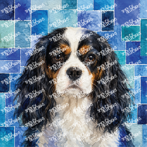 PatternPly® Transparent Dog Breed Series Volume 7 Dog Portraits in Watercolor Color Variations 23