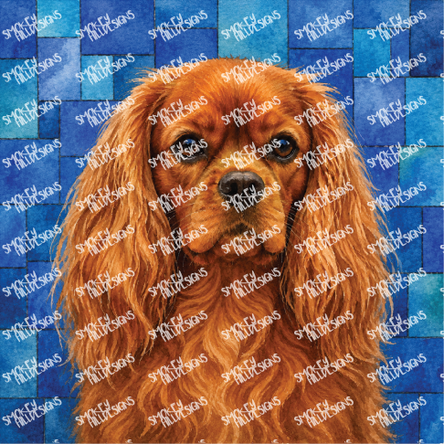 PatternPly® Transparent Dog Breed Series Volume 7 Dog Portraits in Watercolor Color Variations 24