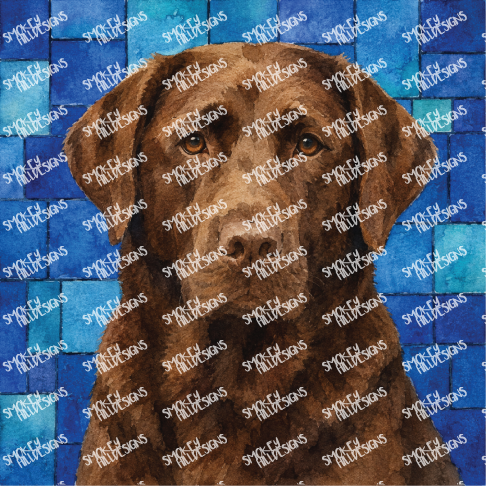 PatternPly® Transparent Dog Breed Series Volume 7 Dog Portraits in Watercolor Color Variations 2