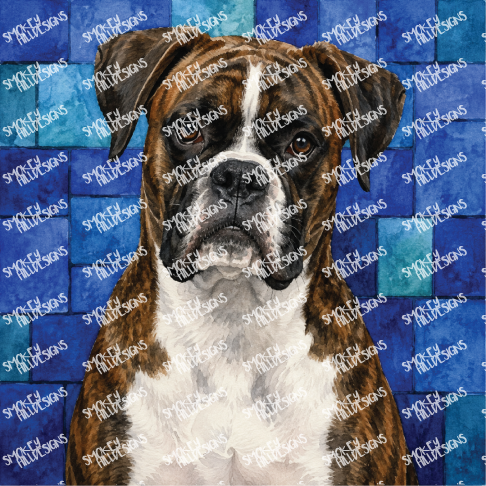 PatternPly® Transparent Dog Breed Series Volume 7 Dog Portraits in Watercolor Color Variations 31